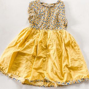 Vintage Handmade Sunflower Midi Dress Medium